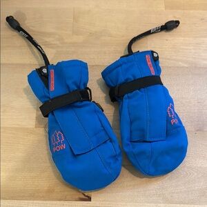 POW Kids Blue Snow Gloves